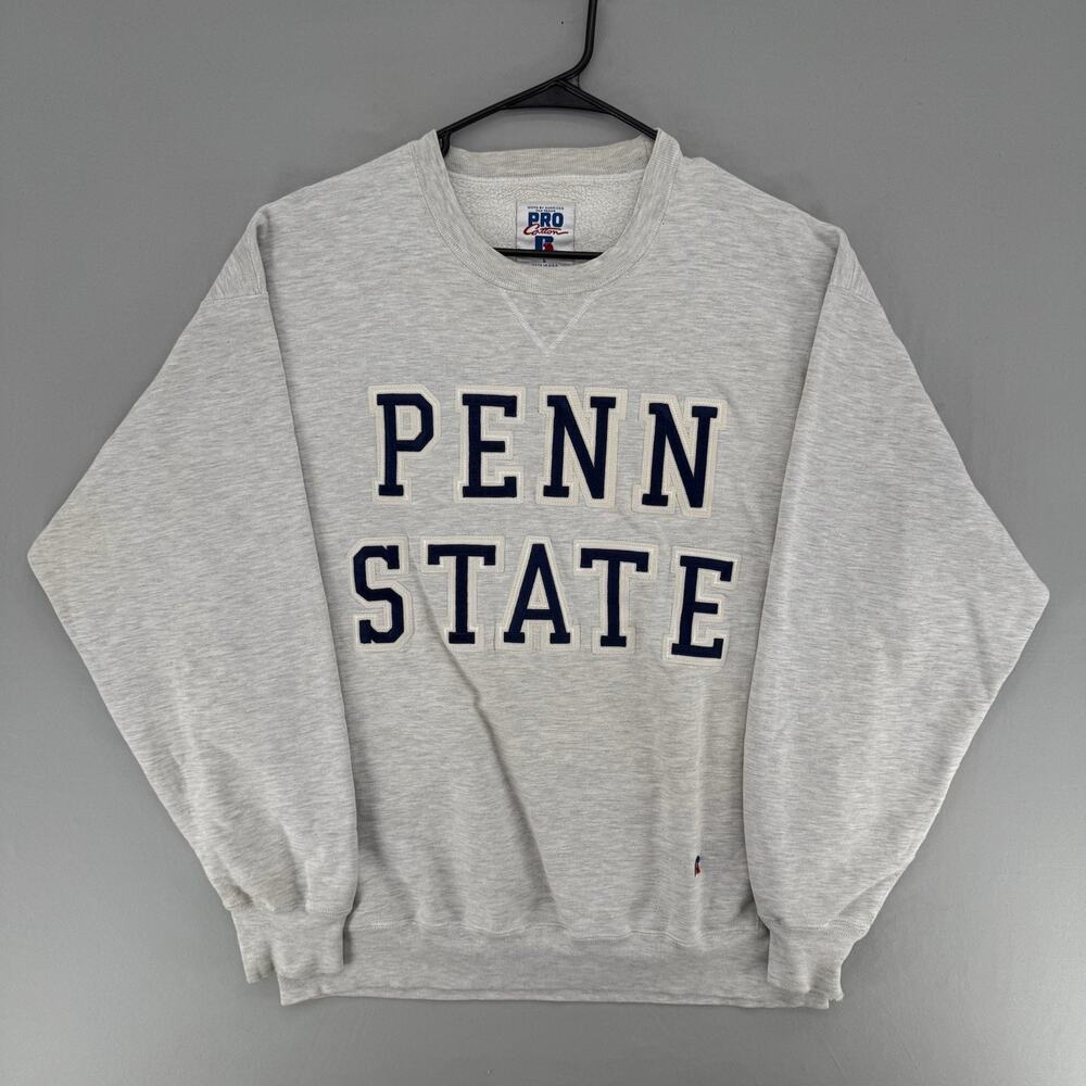 Vintage Russell Penn State Nittany Lions L Crewneck Sweatshirt Embroidered PSU - Picture 1 of 10